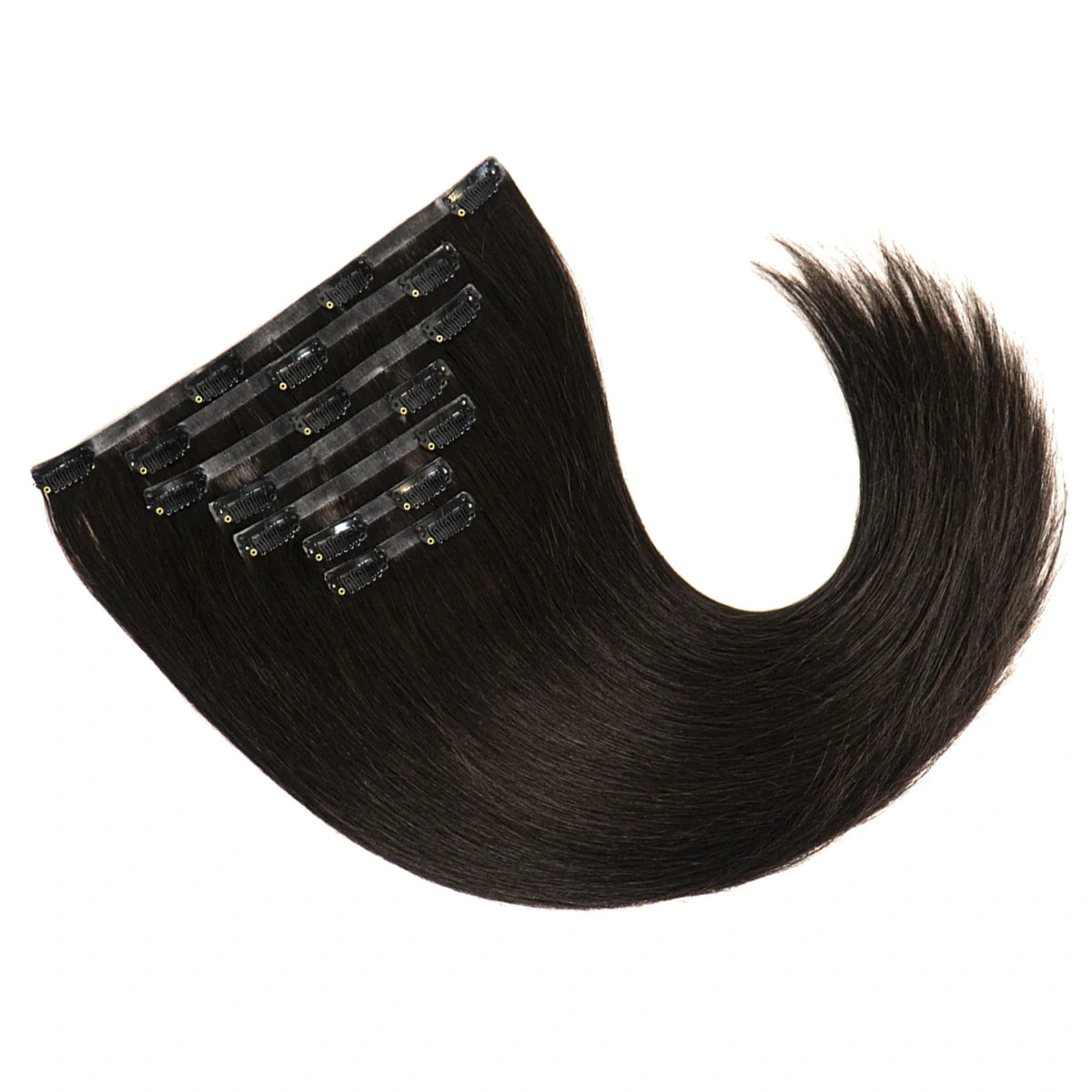 STARDUST Clip-In Color #1B (Off Black) Hair Extensions