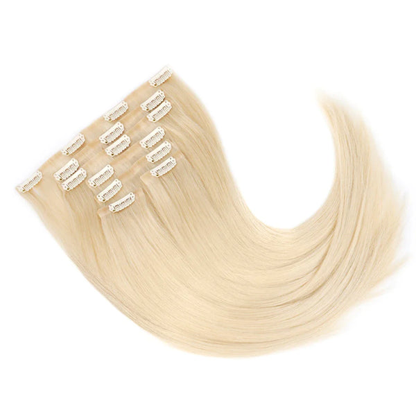 Clip In Color 60 (Platinum Blonde) Stardust Hair Extensions