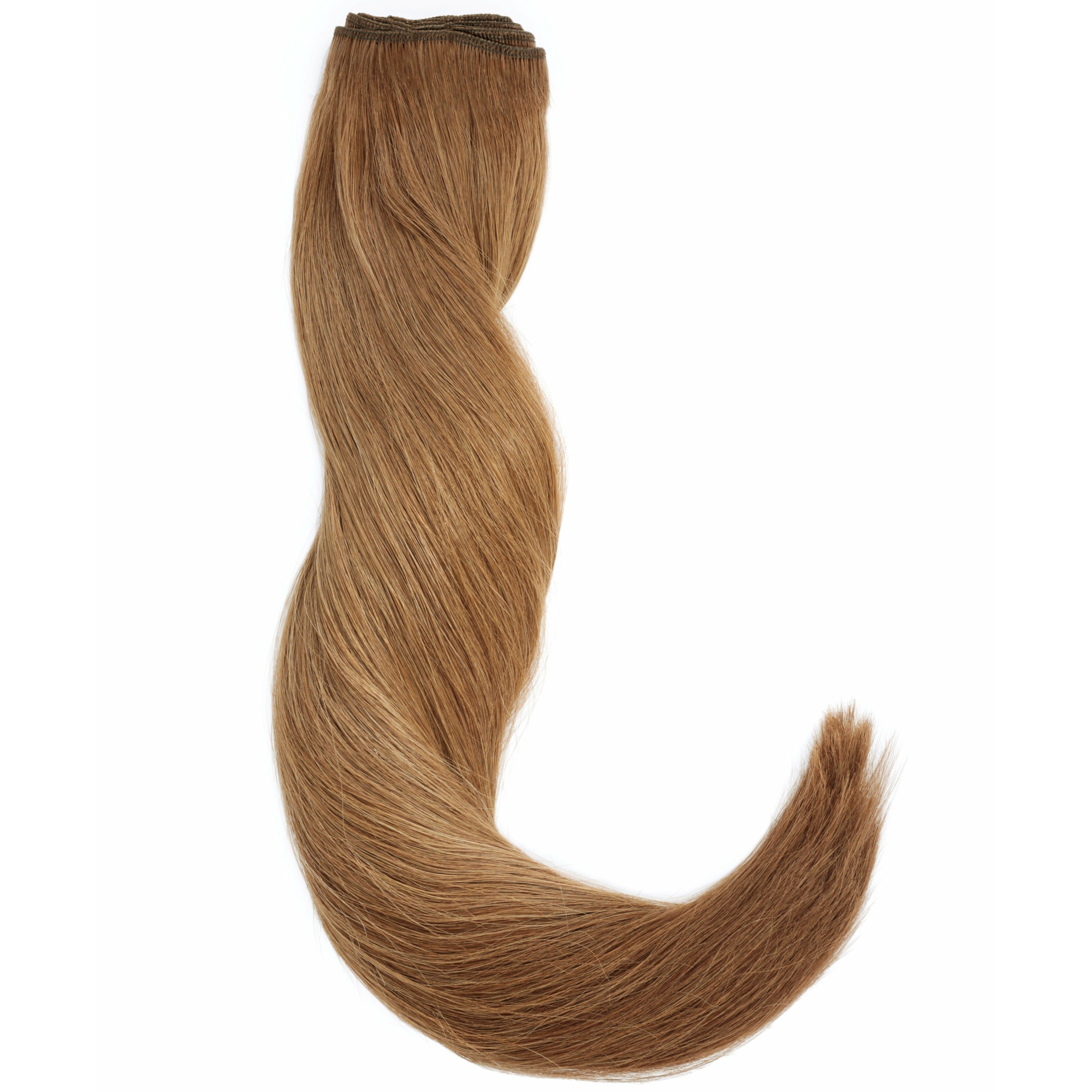 STARDUST Straight Machine Weft #8 (Light Brown) Hair Extensions