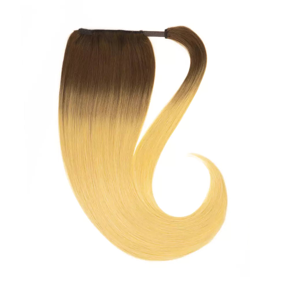 STARDUST Ponytail Rooted 5/24 (Chocolate Brown X Golden Blonde) Hair Extensions